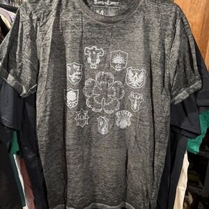Black Clover - Symbols acid wash NWOT medium